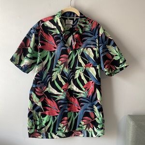 Mens Hurley Casual Button Down Shirt Medium Relaxed Fit